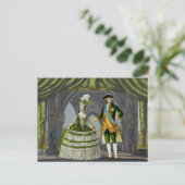Marie-Antoinette en Louis XVI - Groen Briefkaart (Staand voorkant)