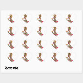 Marie Antoinette en Peacock Cake Stickers Labels (Vel)