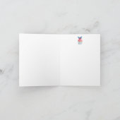 Marie Antoinette, engelen, cupcakes & vlinders Bedankkaart (Binnen)