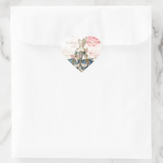 Marie Antoinette Envelope Heart Stickers (Tas)