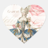 Marie Antoinette Envelope Heart Stickers (Voorkant)