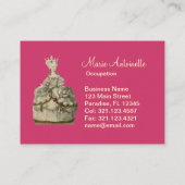 Marie Antoinette Extravagant Dress (meer opties)- Visitekaartje (Achterkant)