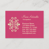 Marie Antoinette Extravagant Dress ~ Visitekaartje (Achterkant)