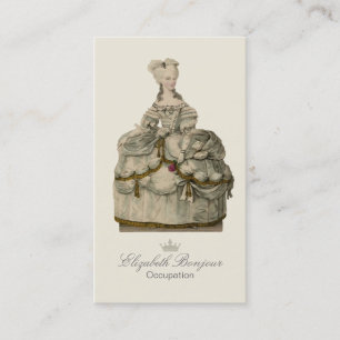Marie Antoinette Extravagant Dress ~ Visitekaartje