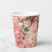 Marie Antoinette Floral Papieren Bekers (Voorkant)