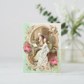 Marie Antoinette, Frans, Parijs, , rococo, piano Briefkaart (Staand voorkant)