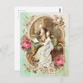Marie Antoinette, Frans, Parijs, , rococo, piano Briefkaart (Voorkant / Achterkant)