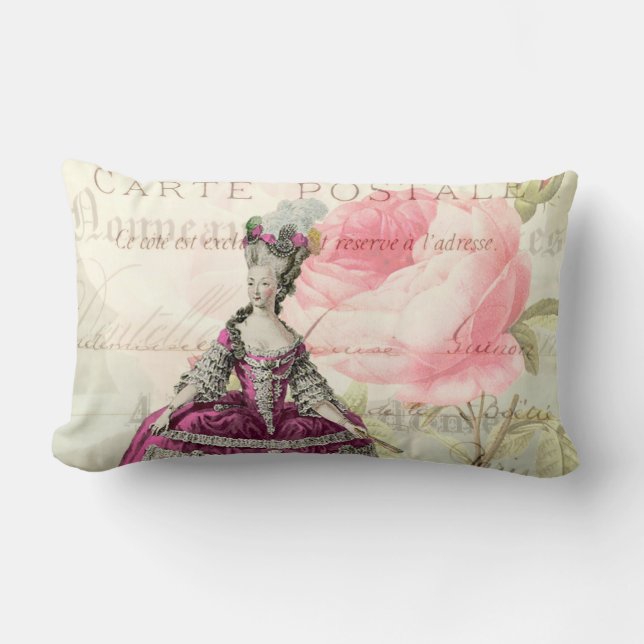 Marie Antoinette Franse Accent Lumbar Kussen (Voorkant)