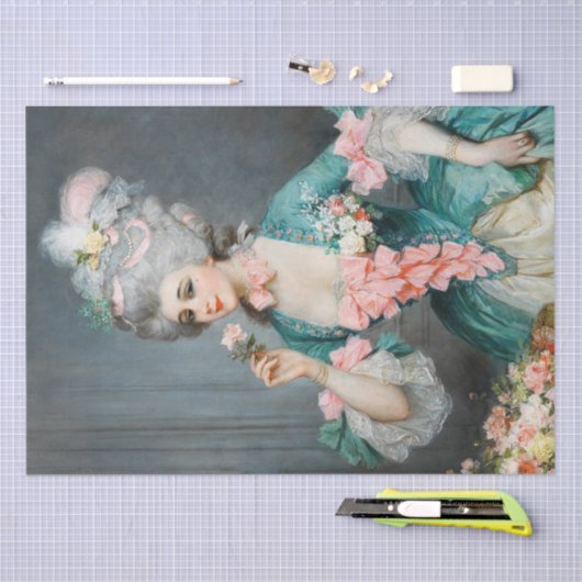 Marie Antoinette Franse Decoupage Tissuepapier (Craft)