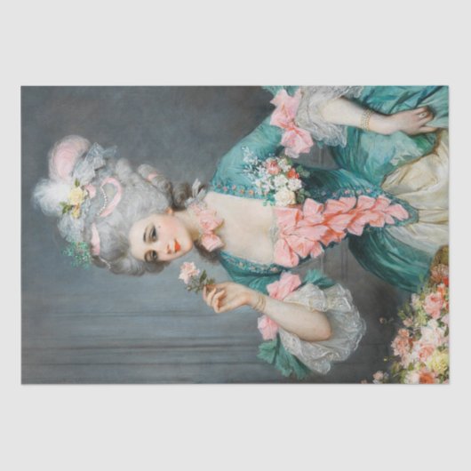 Marie Antoinette Franse Decoupage Tissuepapier (Voorkant)