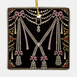Marie Antoinette Franse geïnspireerde ontwerp met Keramisch Ornament