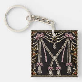 Marie Antoinette Franse geïnspireerde ontwerp met Sleutelhanger