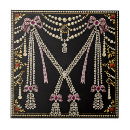 Marie Antoinette Franse geïnspireerde ontwerp met Tegeltje