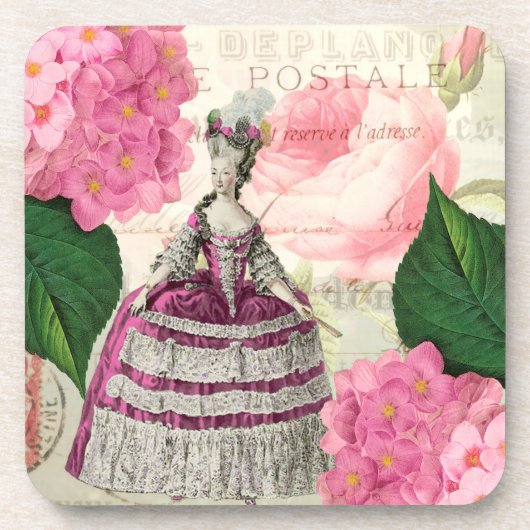 Marie Antoinette French Accent Onderzetters Set (Voorkant)