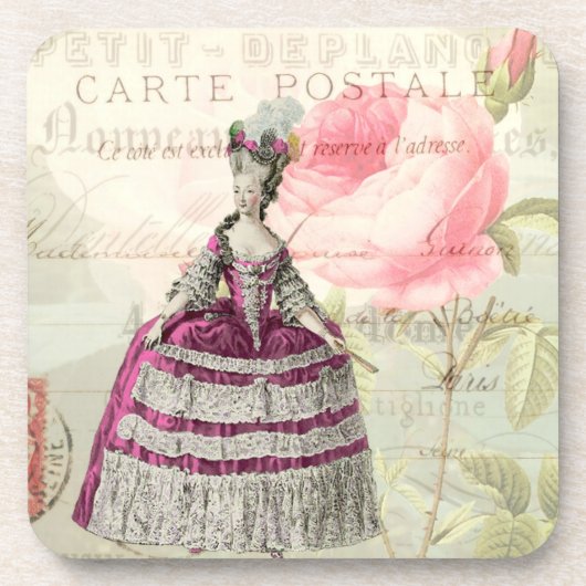 Marie Antoinette French Accent Onderzetters Set (Voorkant)