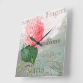 Marie Antoinette French Accent Wall Clock Vierkante Klok (Hoek)