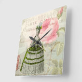 Marie Antoinette French Accent Wall Clock Vierkante Klok (Hoek)