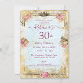 Marie Antoinette French inspireerde shabby Kaart (Voorkant)