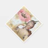 Marie Antoinette French inspireerde Shabby Party Servet (Hoek)