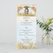Marie Antoinette French inspireert shabby Party Menu (Staand voorkant)