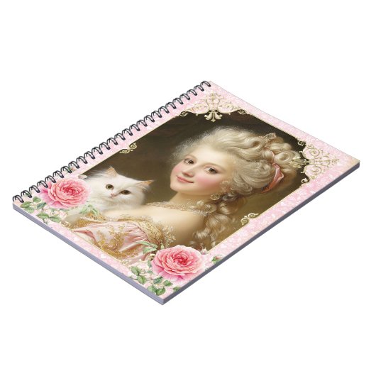 Marie Antoinette,French,Paris,cat,portrait,ノート Notitieboek (Linkerzijde)