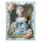 Marie Antoinette,French,Paris,portrait,roses メモ帳 Notitieboek (Voorkant)