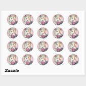 Marie Antoinette,French,Paris,portrait,stickers Ronde Sticker (Vel)