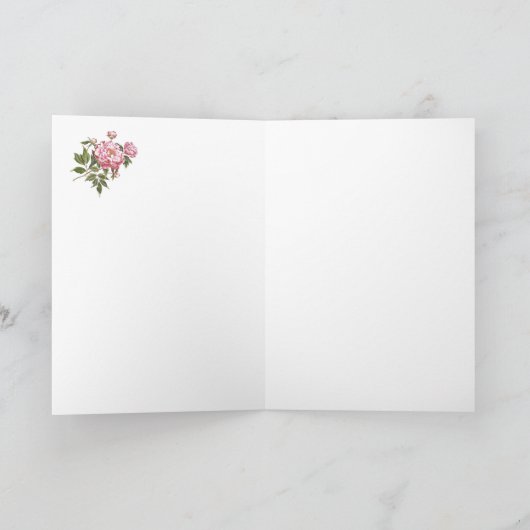 Marie Antoinette,French,Paris,tea,cake,rose 招待状 Bedankkaart (Binnen)