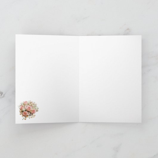 Marie Antoinette,French,Paris,tea,cake,roses 招待状 Bedankkaart (Binnen)