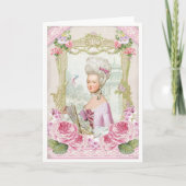 Marie Antoinette French Paris Versailles roses Kaart (Voorkant)