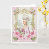 Marie Antoinette French Paris Versailles roses Kaart (Gele Bloem)