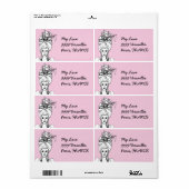 Marie Antoinette French Shipping Label (Full Sheet)
