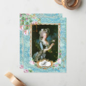 Marie Antoinette French Stationery and Cards Notitiekaartje (Voorkant / Achterkant in situ)