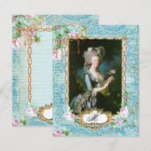 Marie Antoinette French Stationery and Cards Notitiekaartje (Voorkant / Achterkant)