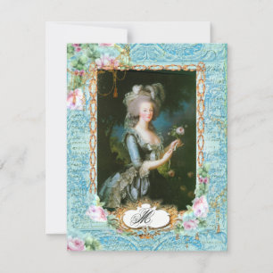 Marie Antoinette French Stationery and Cards Notitiekaartje