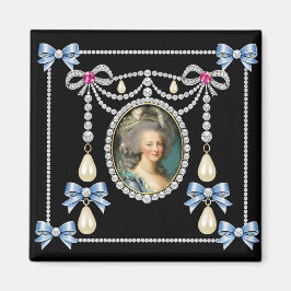 Marie Antoinette geïnspireerde kaart Koningin van Magneet