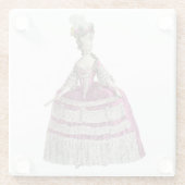 Marie Antoinette Glass Onderzetter (Achterkant)