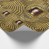 Marie Antoinette Gold Swirl Cadeaupapier (Hoek)