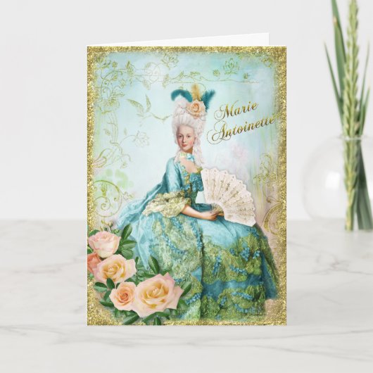 Marie Antoinette  Greeting Card Emerald garden Kaart (Voorkant)