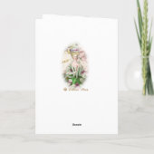 Marie Antoinette  Greeting Card Rose Bouquet Kaart (Achterkant)