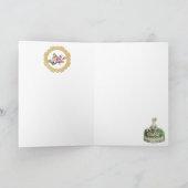 Marie Antoinette  Greeting Card Rose Bouquet Kaart (Binnen)