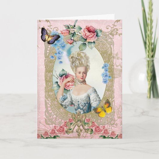 Marie Antoinette Greeting Card Rose of Versailles Kaart (Voorkant)