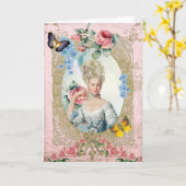 Marie Antoinette Greeting Card Rose of Versailles Kaart (Gele Bloem)