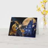 Marie Antoinette Halloween Masquerade Kaart (Gele Bloem)