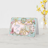 Marie Antoinette "het Denken van u" nam Kaart toe (Gele Bloem)