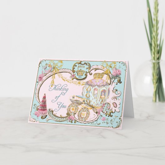 Marie Antoinette "het Denken van u" nam Kaart toe (Voorkant)