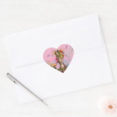 Marie Antoinette Hot Pink & Peacock Hart Sticker (Envelop)