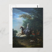 Marie Antoinette Hunting van Louis Auguste Brun Briefkaart (Voorkant / Achterkant)