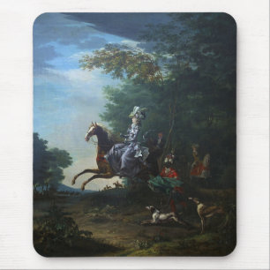Marie Antoinette Hunting van Louis Auguste Brun Muismat