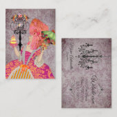 Marie Antoinette II (Meer opties) - Visitekaartje (Voorkant / Achterkant)